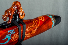 Padauk Native American Flute, Minor, Mid G-4, #K11K